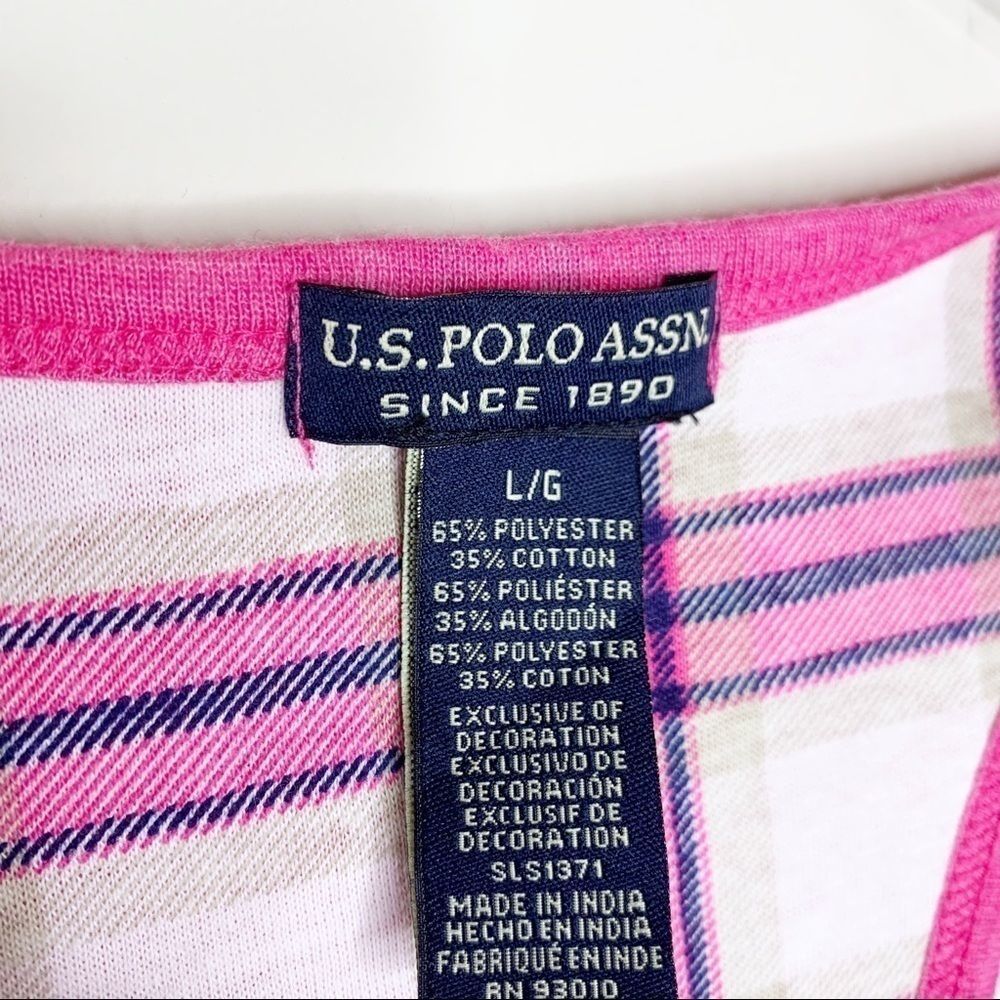 USPA NWT Large Racerback Tank Pink Polo - Picture 4 of 4